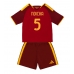 Maillot de foot AS Roma Evan Ndicka #5 Domicile vêtements enfant 2026-27 Manches Courtes (+ pantalon court)